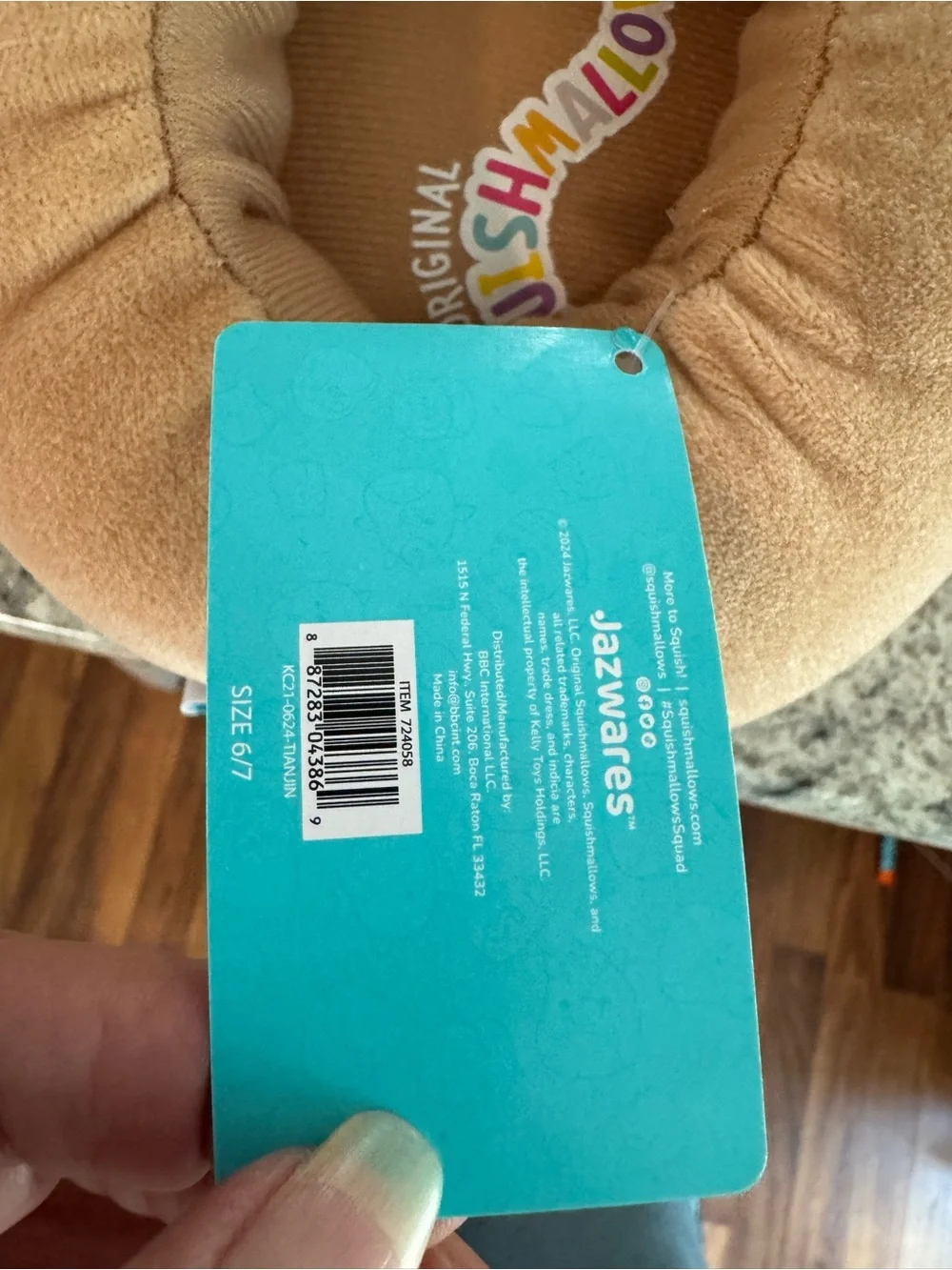 Squishmallows comfortable brown